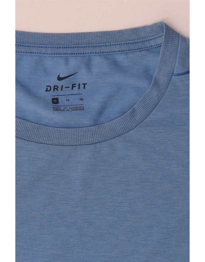 Nike Dri Fit T-Shirt Top XL plavi poliester