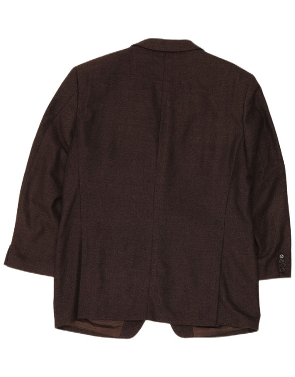 COLOMBO muška jakna sa 2 gumba EU 54 2XL smeđa riblja kost od kašmira