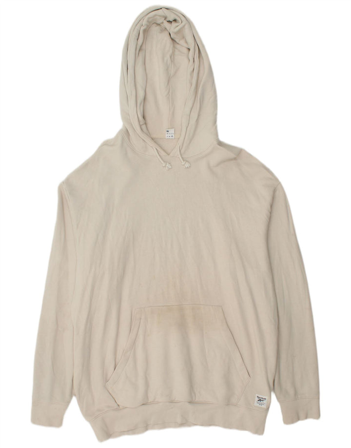 REEBOK Muška majica s kapuljačom XL bijeli pamuk