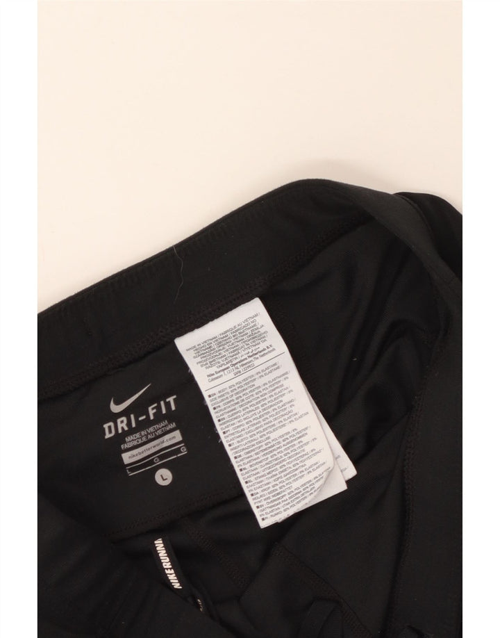 Nike Ženske Dri Fit Leggings UK 14 Veliki crni poliester