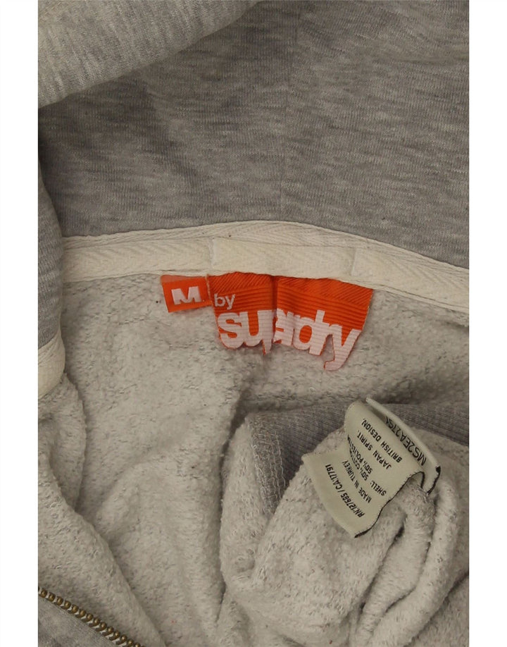 Superdry muški pulover s kapuljačom s patentnim zatvaračem, srednje sivi flekasti pamuk