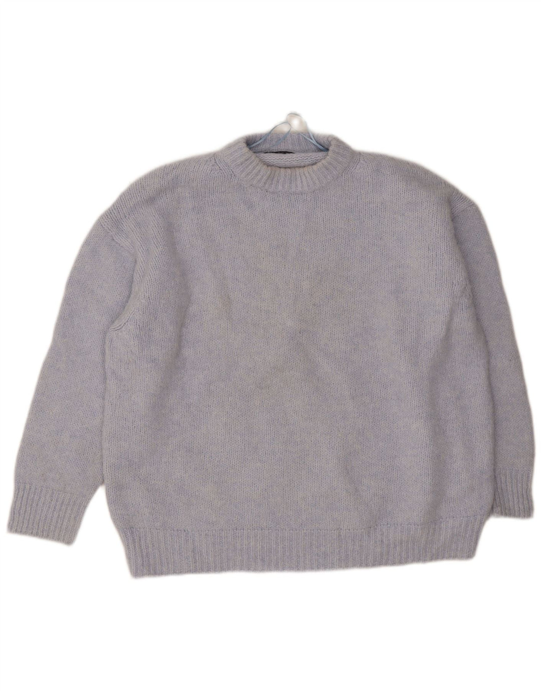 Zara ženski pulover s okruglim izrezom UK 18 XL plavi poliester