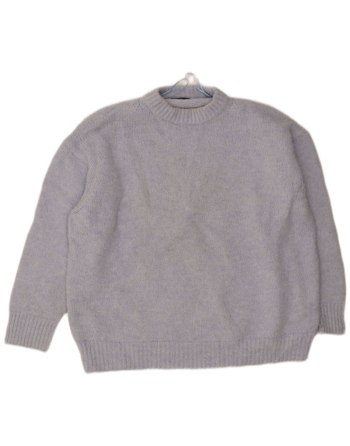 Zara ženski pulover s okruglim izrezom UK 18 XL plavi poliester