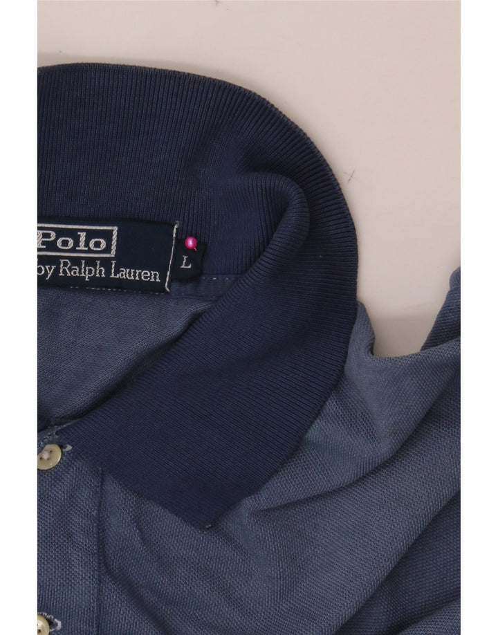 POLO RALPH LAUREN Mens Polo Shirt Large Blue
