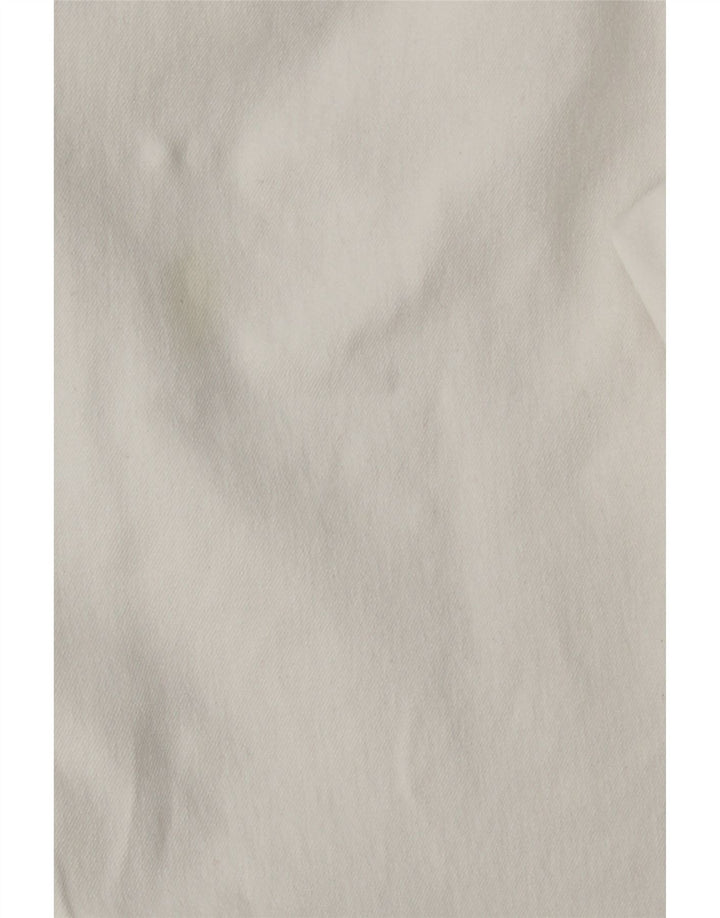 RALPH LAUREN Ženske ravne ležerne hlače US 12 Large W32 L27 Bijele