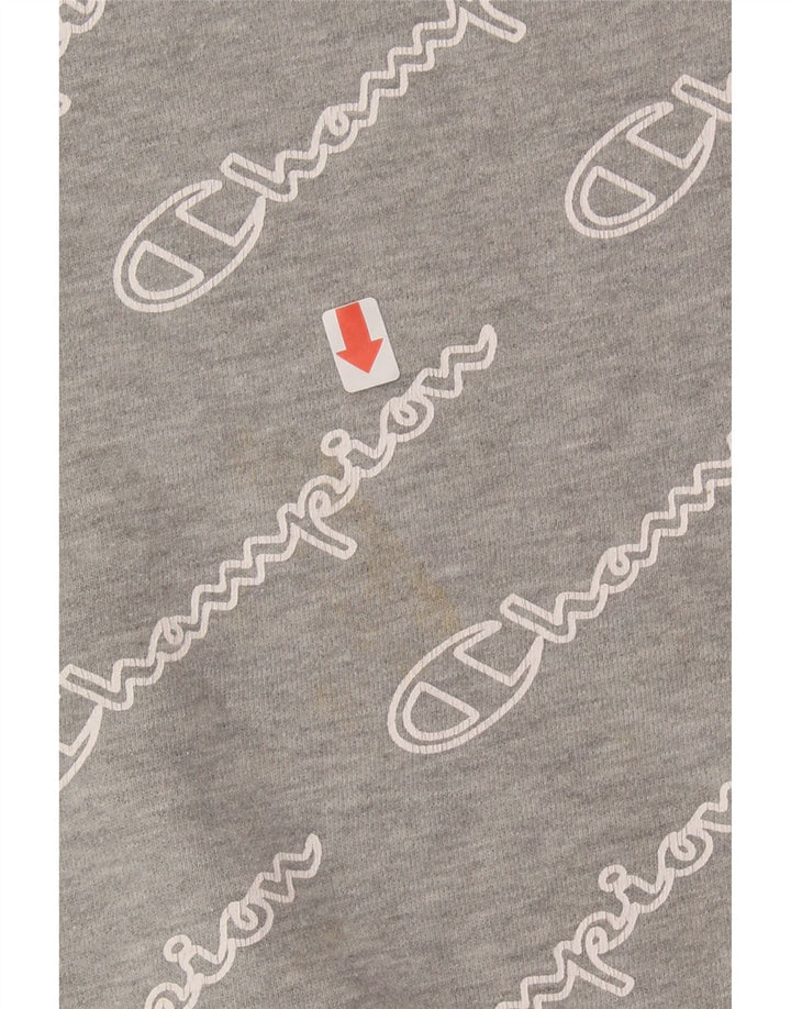 CHAMPION Boys Graphic Sweatshirt Jumper 7-8 Years Small Grey Cotton Vintage Champion and Second-Hand Champion from Messina Hembry 