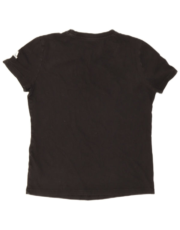 Adidas ženska majica kratkih rukava s grafičkim motivima UK 12/14 Srednje crni pamuk