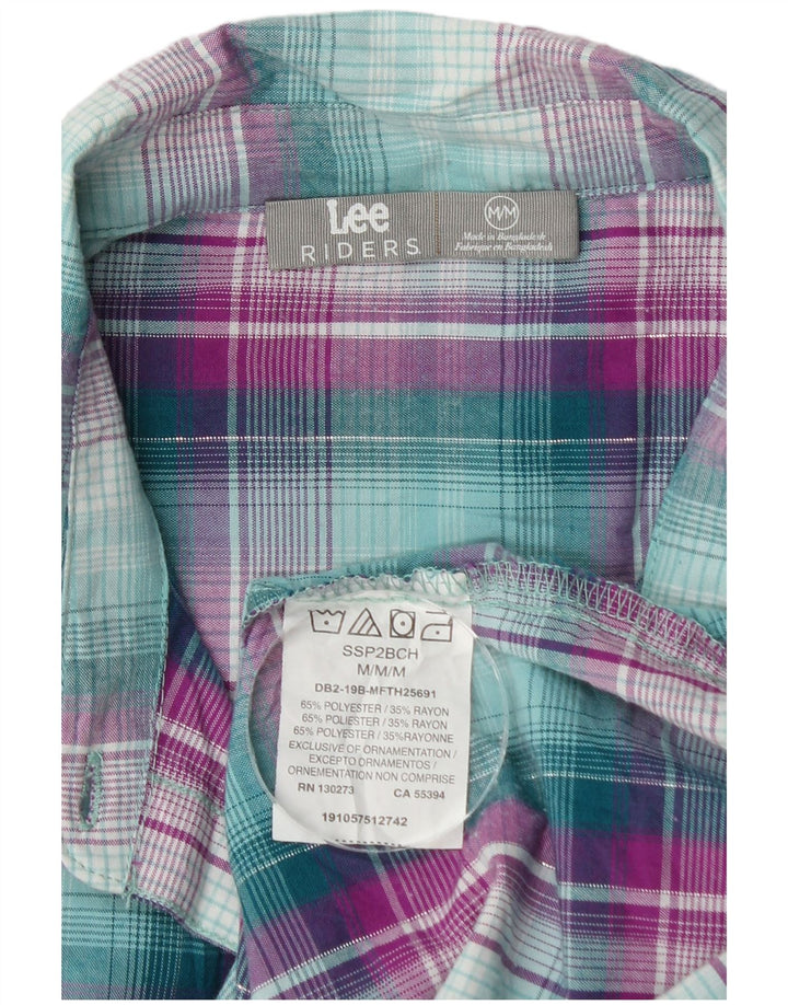 Ženska majica bez rukava Lee Riders UK 14 Srednje zeleni karirani poliester
