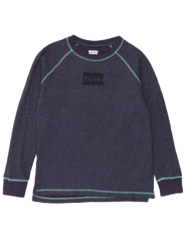 Levi's majica za dječake dugih rukava 11-12 godina, tamnoplavi pamuk
