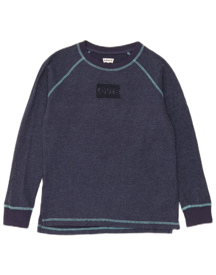 Levi's majica za dječake dugih rukava 11-12 godina, tamnoplavi pamuk