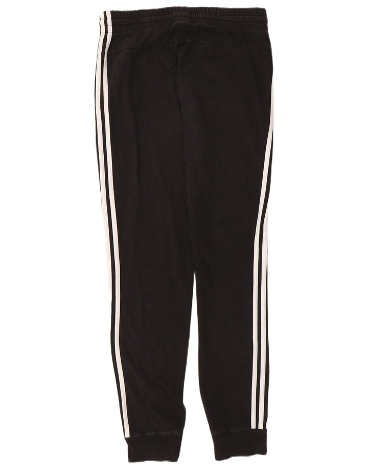 ADIDAS Ženska trenirka Hlače Joggers UK 12/14 Srednje crni pamuk