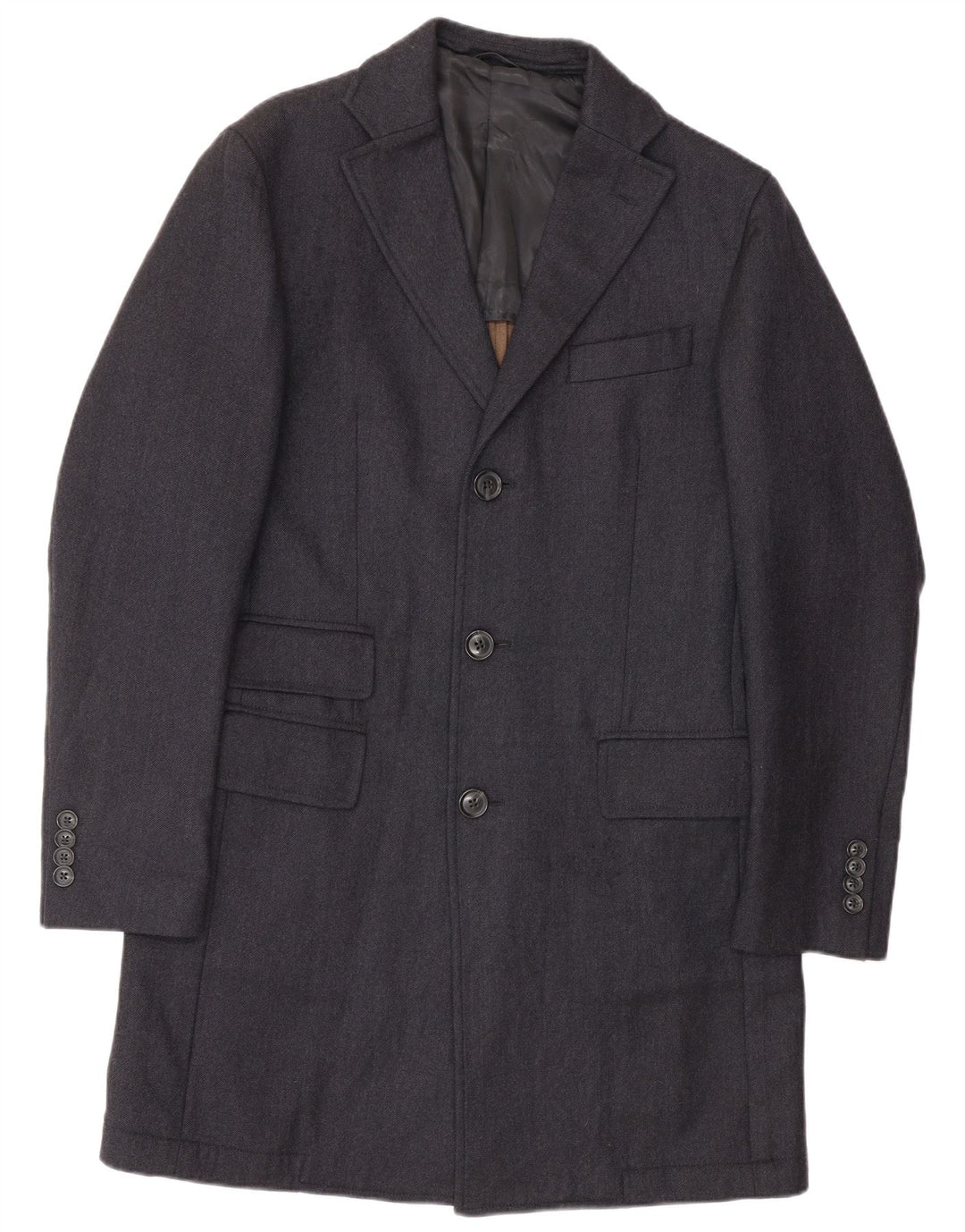 LUIGI BIANCHI Muška dugačka jakna sa jaknom IT 48 srednje tamnoplava klasična