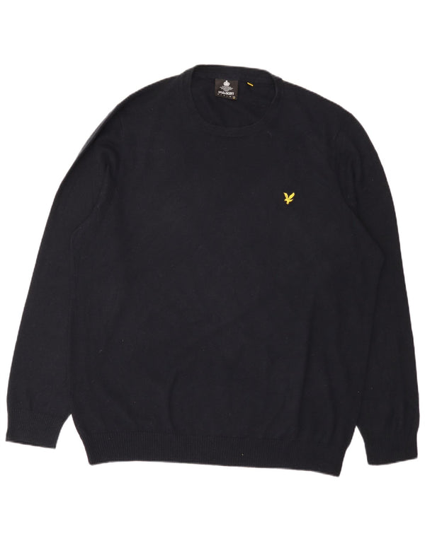 Lyle & Scott muški džemper s okruglim izrezom 2XL tamnoplavi