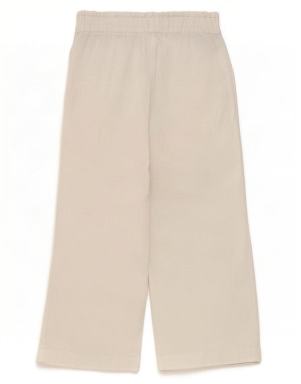 Marks & Spencer Womens Straight Casual Trousers UK 10 Small W27 L30 White