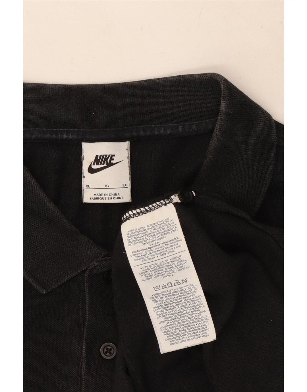 Nike muška polo majica XL crni pamuk