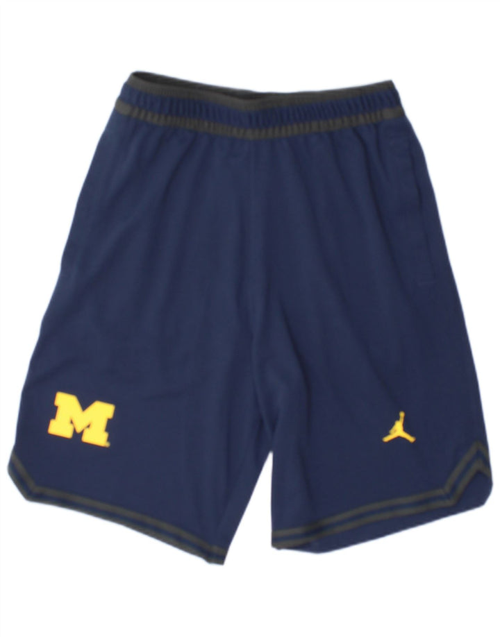 Jordan muške sportske kratke hlače Michigan Wolverines Male tamnoplave poliesterske