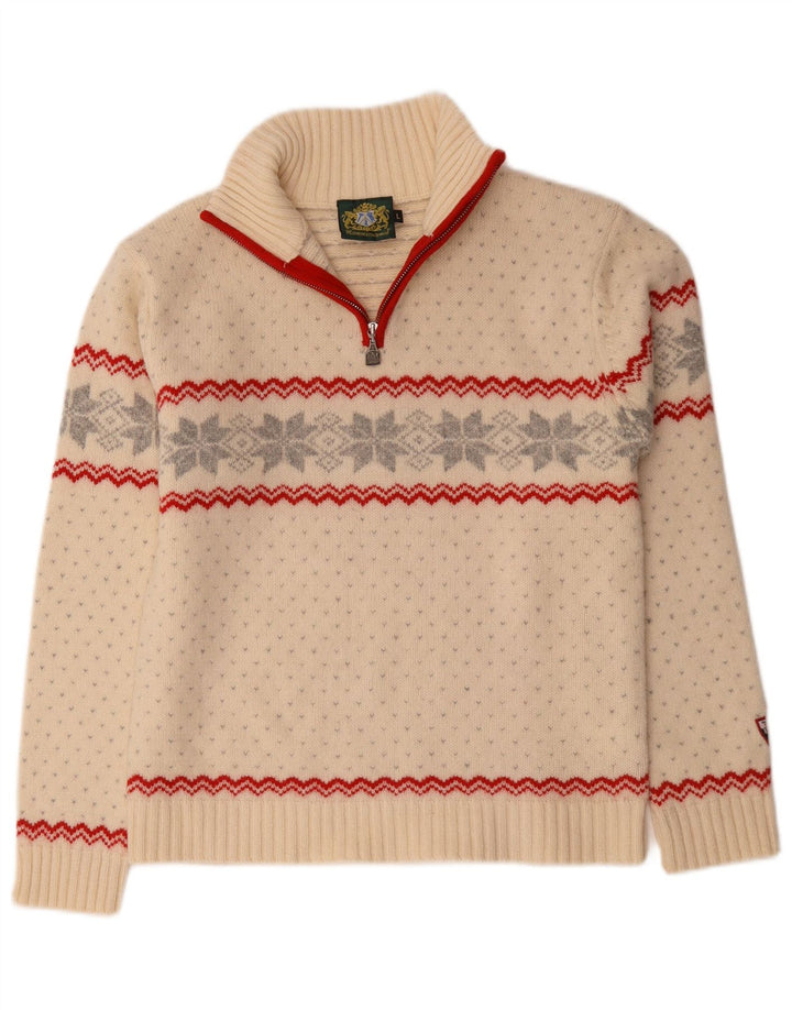 Hammerschmidt ženski džemper s izrezom s patentnim zatvaračem UK 16 Large Off White