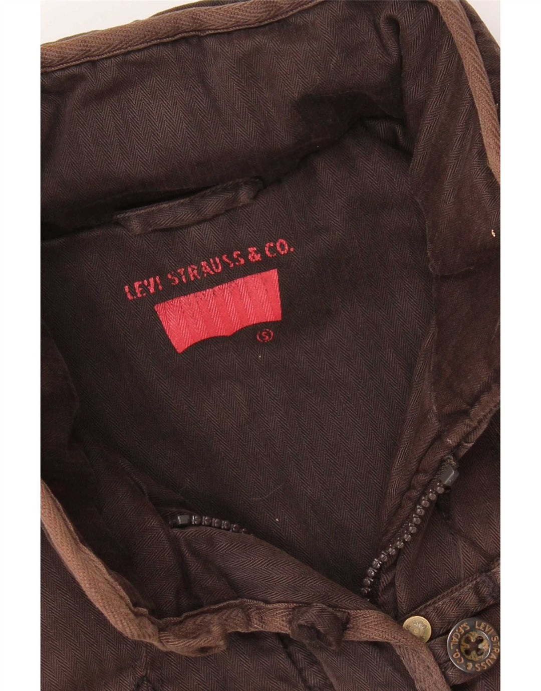 Levi's ženska jakna vjetrovka UK 10 Mala smeđa riblja kost