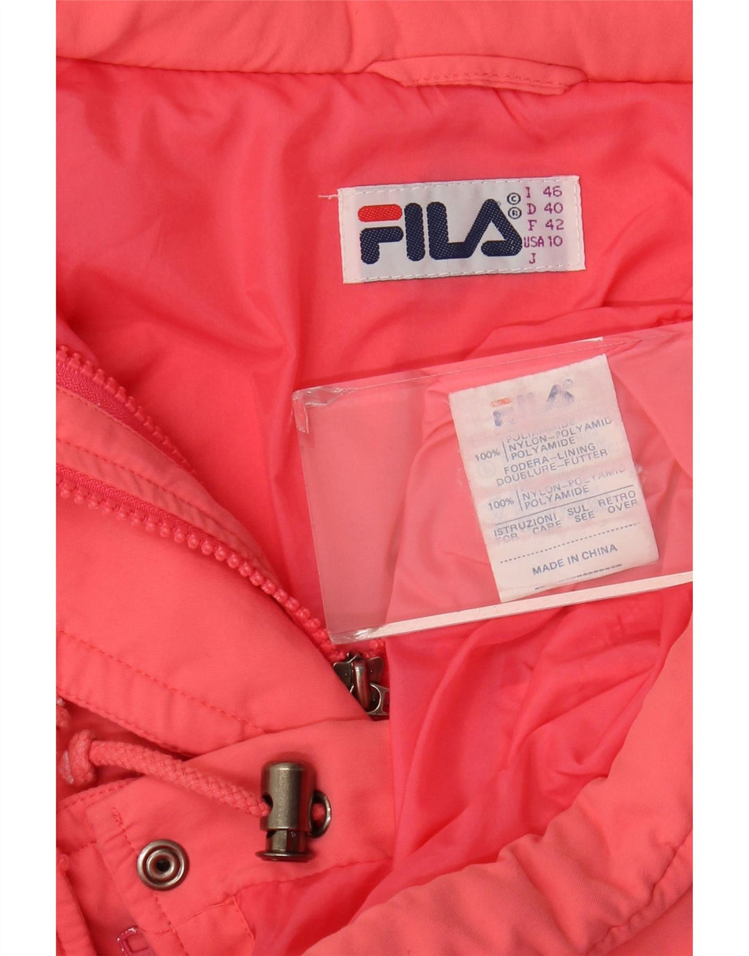 Fila ženska jakna vjetrovka US 10 Large Pink Poliamid