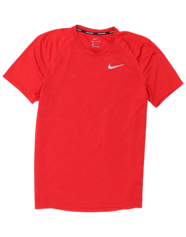 Nike Dri Fit majica kratkih rukava velika crvena poliester
