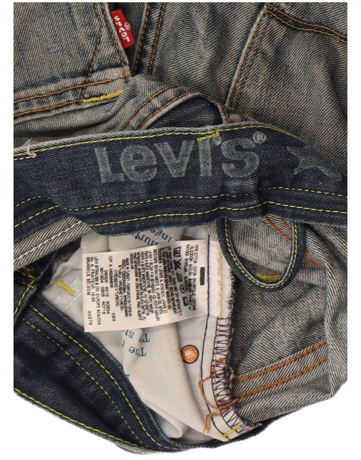 Levi's ženske kratke traper hlače s grafičkim motivima W30 srednje plavi pamuk