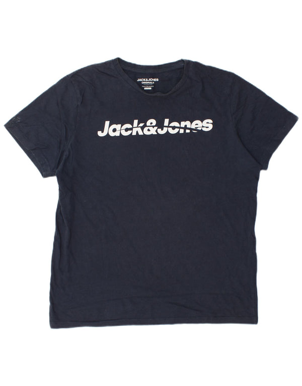 Jack & Jones muška majica kratkih rukava regularnog kroja, veliki tamnoplavi pamuk