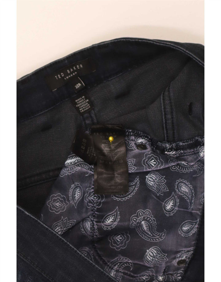 Muške uske traperice Ted Baker W32 L31 tamnoplavi pamuk