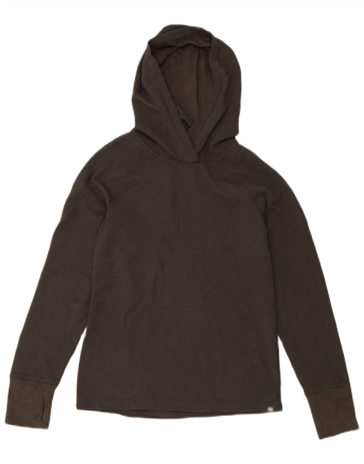 Ženska majica s kapuljačom Eddie Bauer dugih rukava UK 6 XS sivi poliester