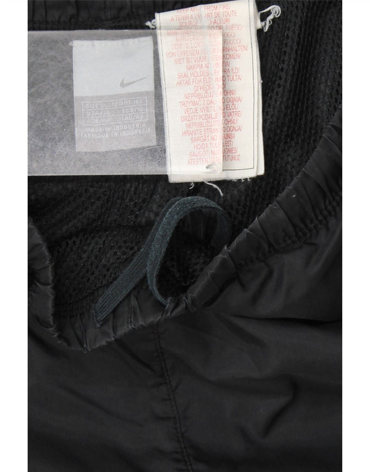 NIKE ženske vodootporne hlače UK 8/10 male crne najlonske