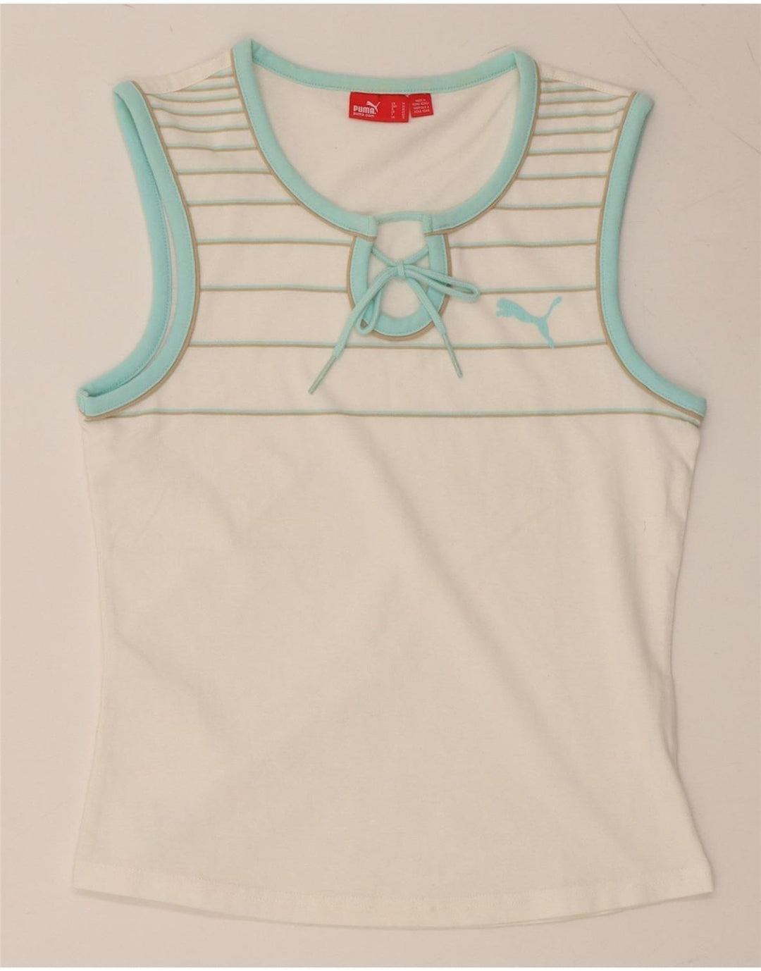 PUMA Ženski grafički prsluk UK 12 srednje bijele pruge