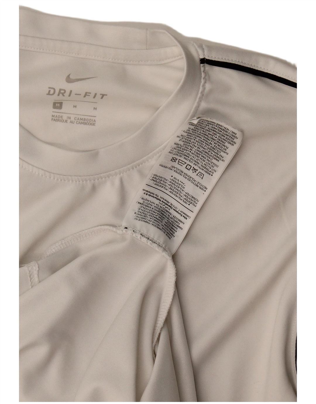 Nike Dri Fit majica kratkih rukava Srednji bijeli poliester