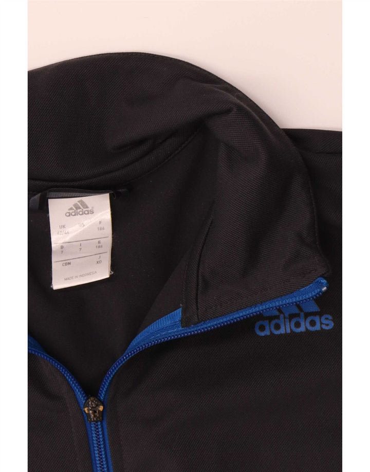 Adidas muška trenirka gornja jakna UK 42/44 veliki plavi poliester u boji