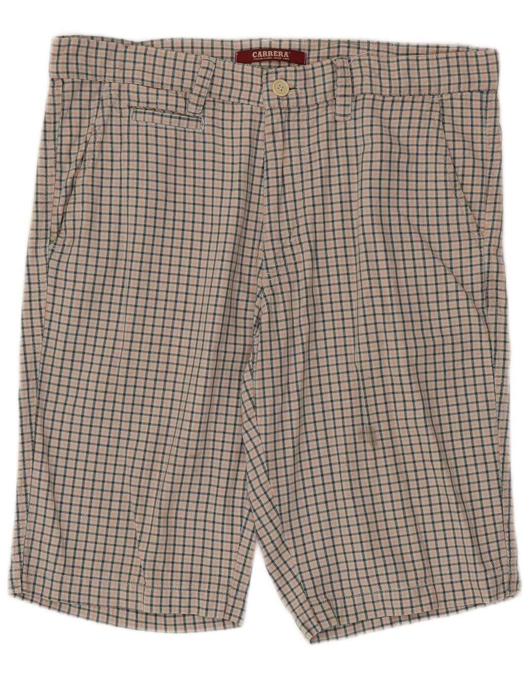 Carrera muške chino kratke hlače IT 50 Large W34, višebojni pamuk od ginghama