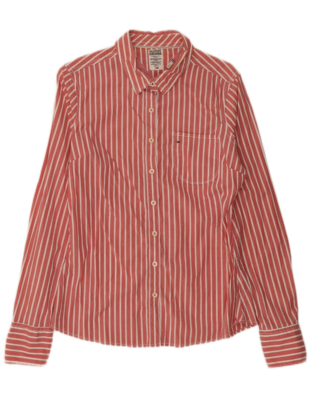 Tommy Hilfiger muška košulja velika, crvena s prugama, pamučna