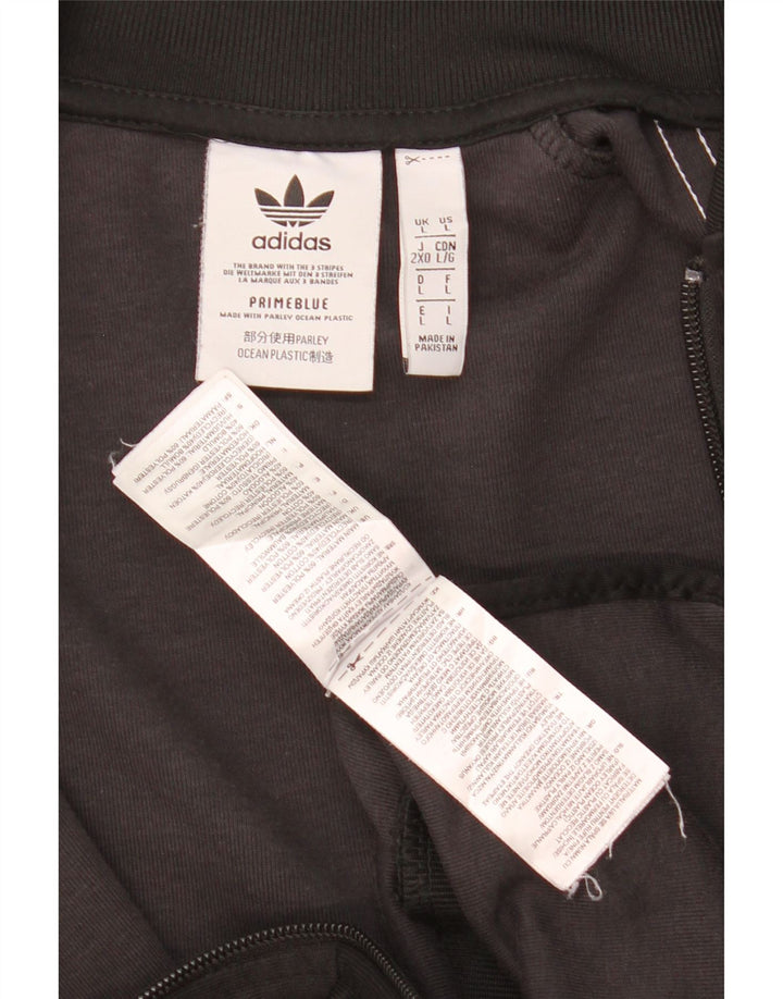 Adidas muška gornja jakna od trenirke, veliki crni poliester u boji
