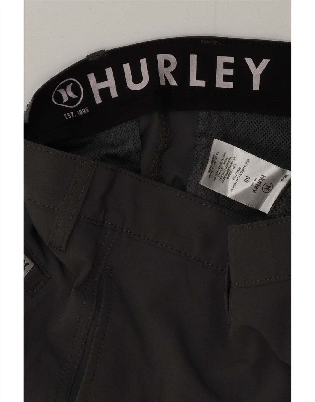 HURLEY Muške chino kratke hlače W30 srednje sivi poliester