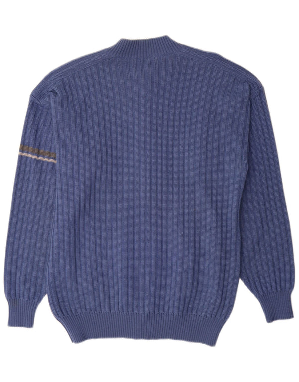 Vintage muški kardigan pulover Large Blue