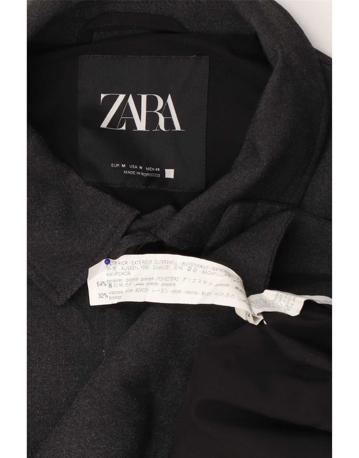 Zara muška bomber jakna UK 38 srednje sivi poliester