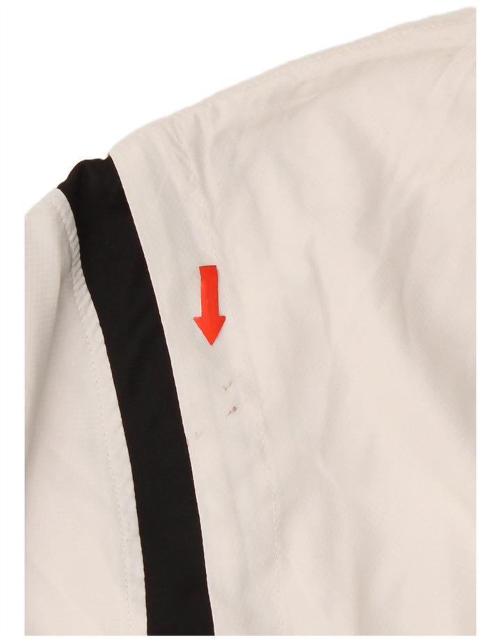 Gornja jakna muške trenirke Asics srednje bijele boje od poliestera