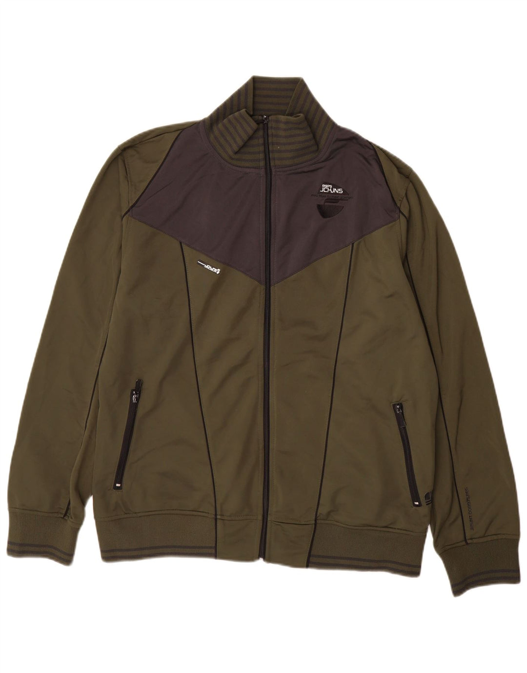 Jack & Jones muška trenirka s grafičkim motivima, gornja jakna 2XL kaki boja