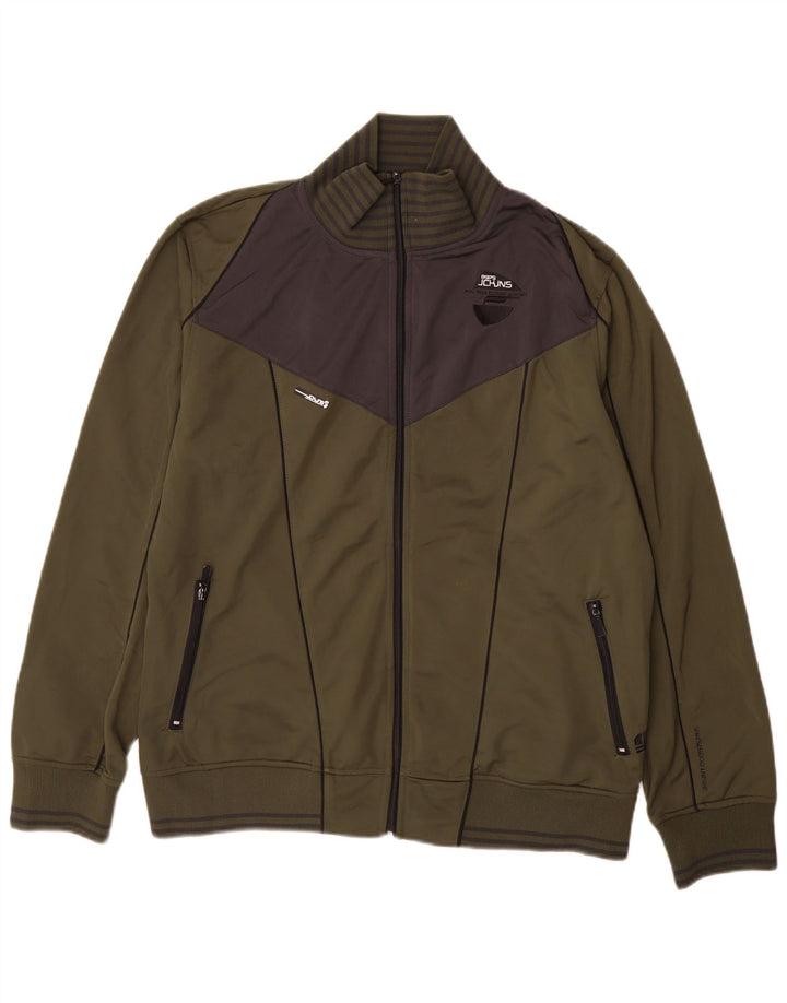 Jack & Jones muška trenirka s grafičkim motivima, gornja jakna 2XL kaki boja