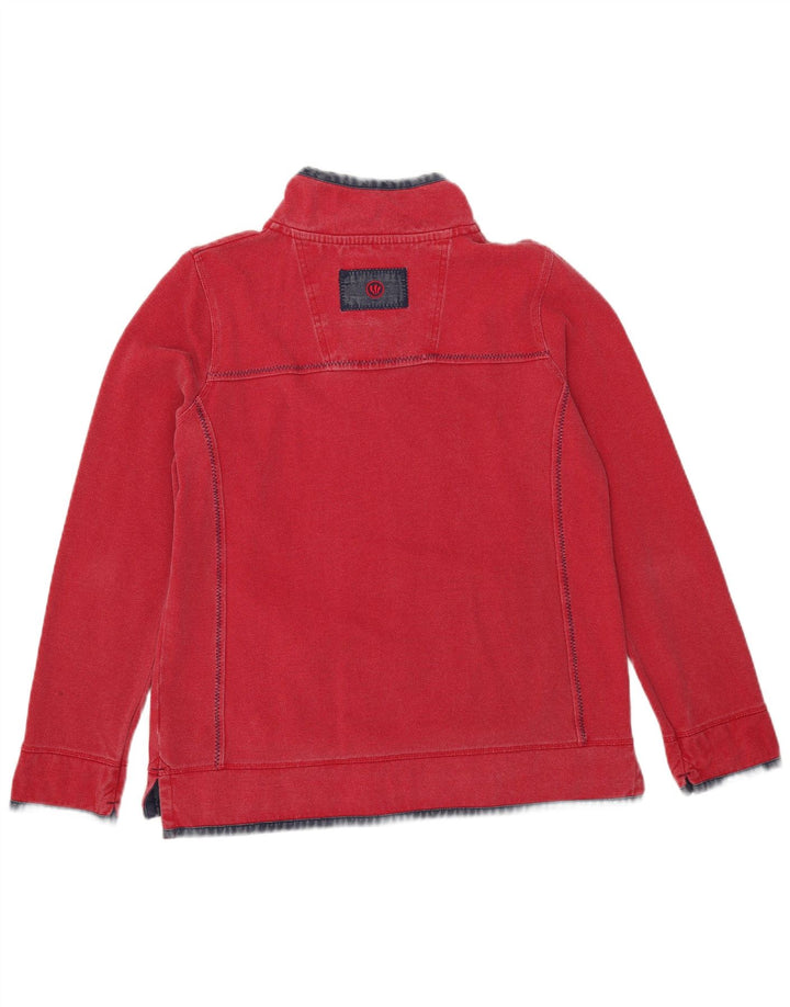 Fat Face Ženska prevelika majica s kratkim rukavima UK 10 Small Red Colourblock