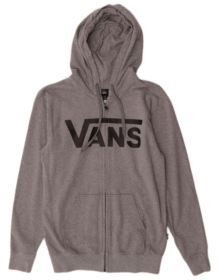 Vans muška majica s kapuljačom s patentnim zatvaračem, mali sivi pamuk