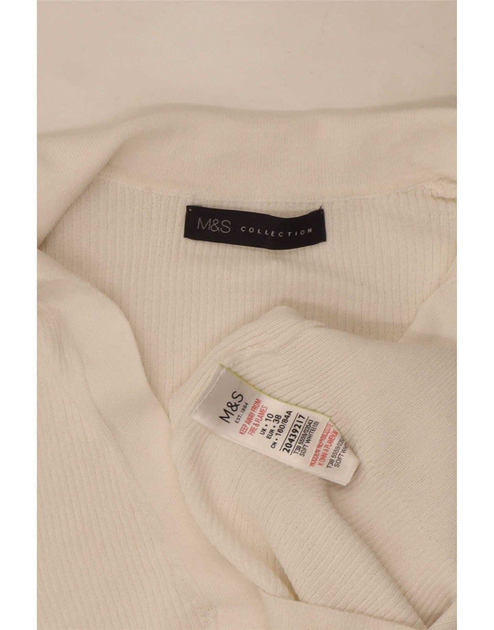 Marks & Spencer ženska polo majica UK 10 Mala bijela viskoza