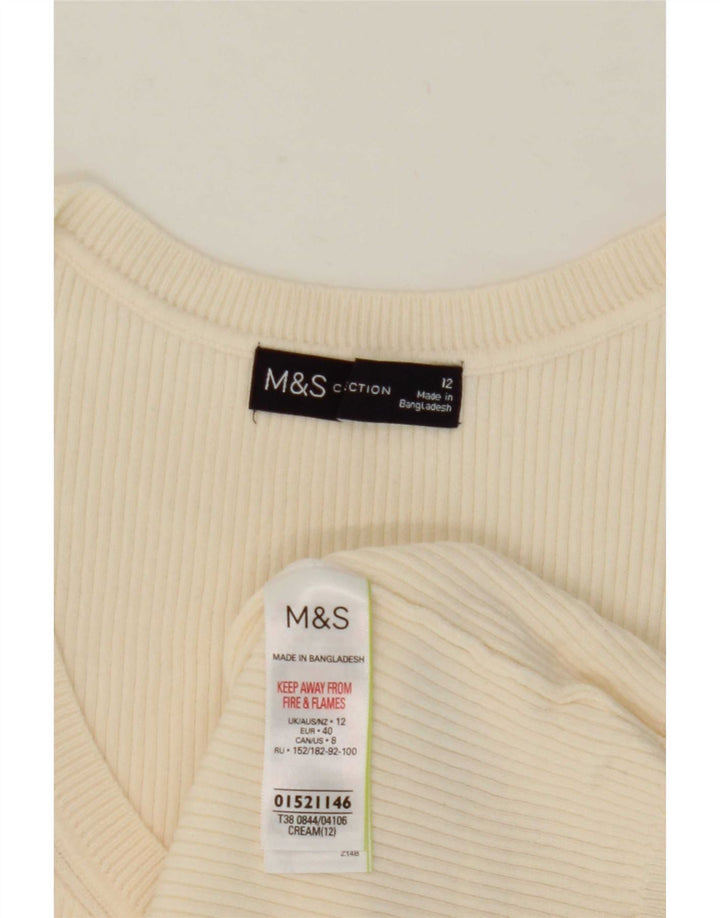 Marks & Spencer ženski prsluk UK 12 srednje bež viskoza