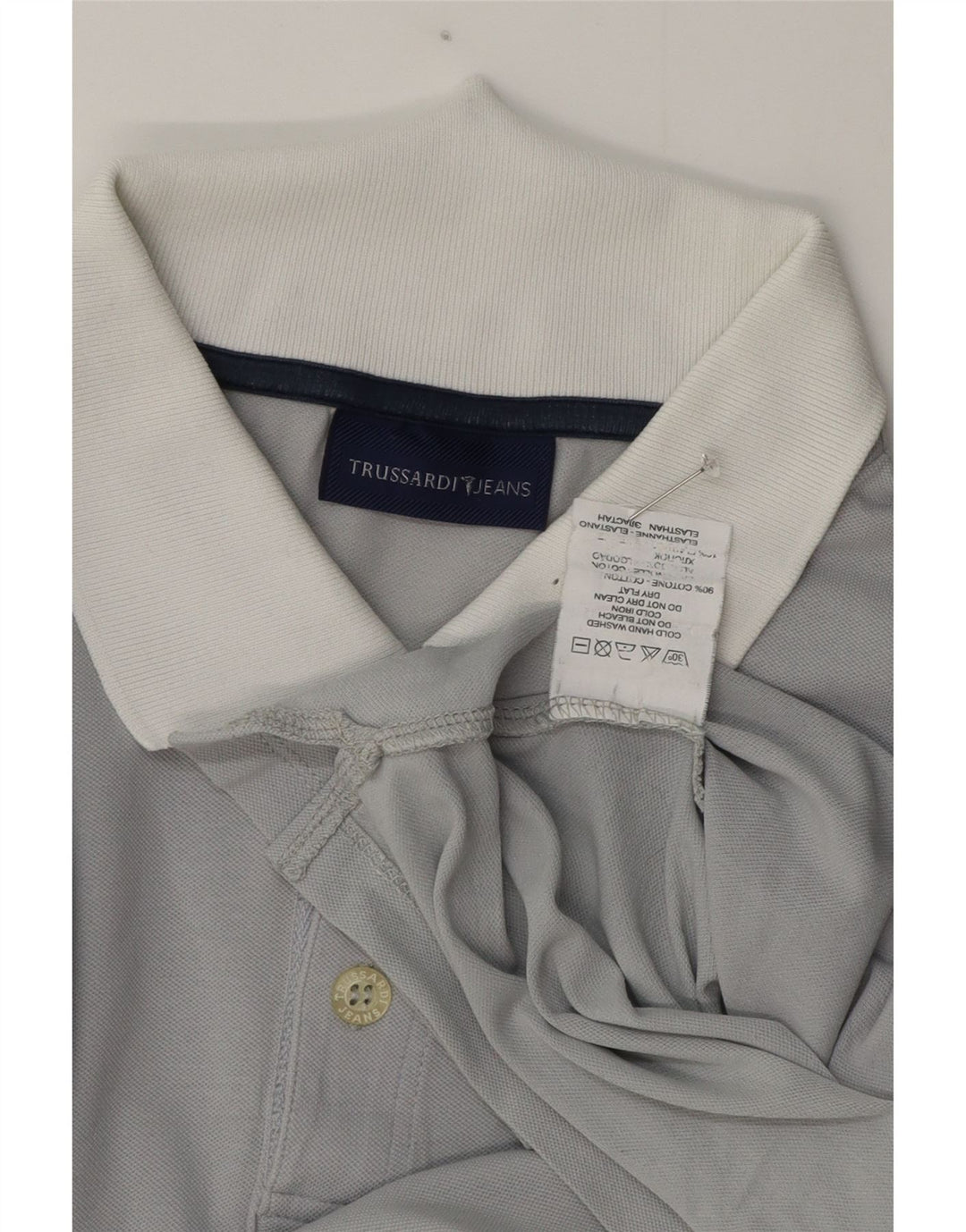 Trussardi muška polo majica XL sivi pamuk