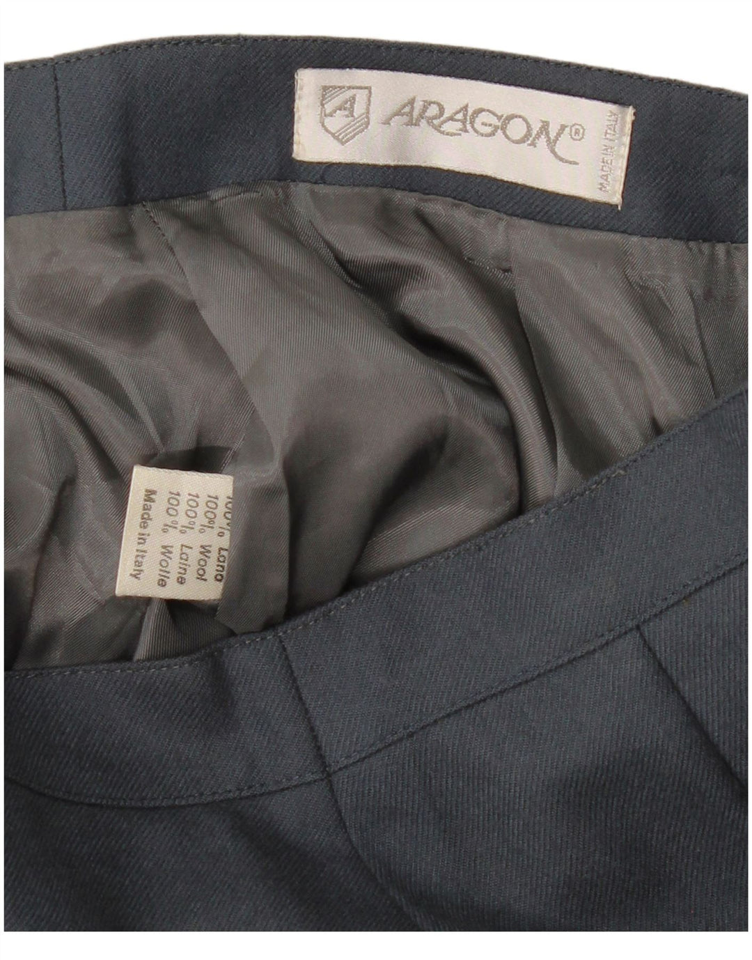 VINTAGE ženska pencil suknja srednje veličine W28 tamnoplava vuna