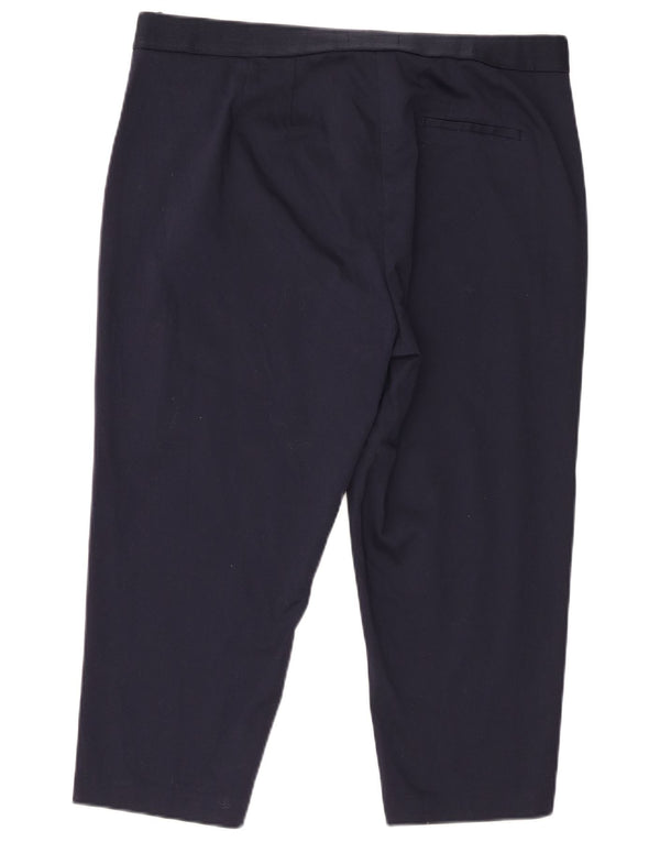 Marks & Spencer ženske The Mia Capri hlače UK 18 XL W40 L22 tamnoplave