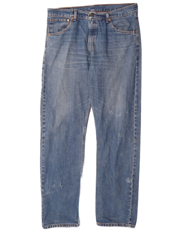 Levi's muške 521 ravne traperice W38 L34 plavi pamuk