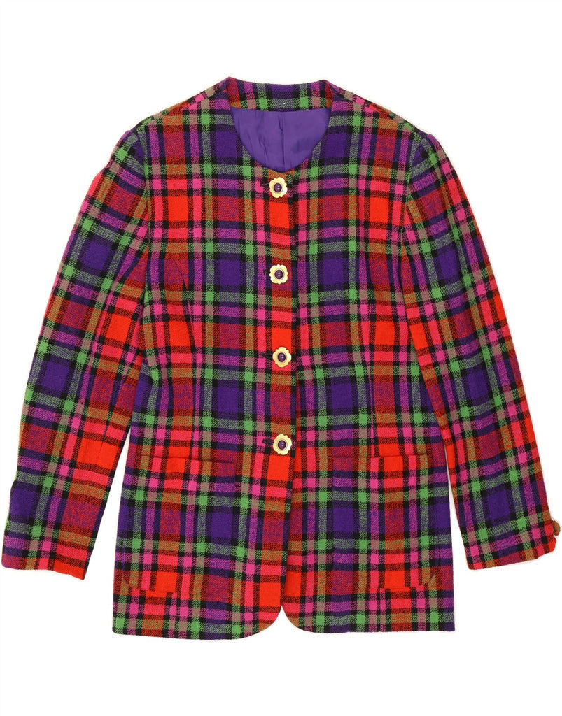 BETTY BARCLAY Womens 4 Button Blazer Jacket UK 14 Medium Multicoloured Vintage Betty Barclay and Second-Hand Betty Barclay from Messina Hembry 